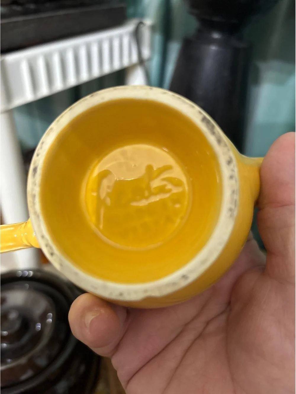 Fiesta Dark Yellow Creamer Anniversary Edition